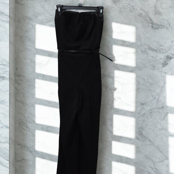 🖤 BLACK HALO 2 Black Structured Jumpsuit – Size 2 - Picture 1 of 7